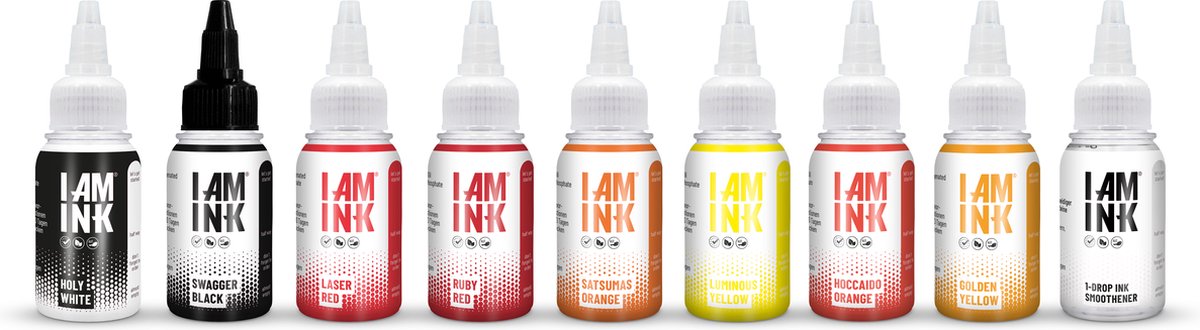 I AM INK - Swagger Black | Filling/Blackout 10ml Vegan Tattoo Inkt Zwart | True Pigments | Tattoo Machine Inkt | Handpoke tatoeage inkt | Stick & Poke Ink